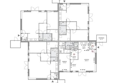 kwadrantwoning plattegrond