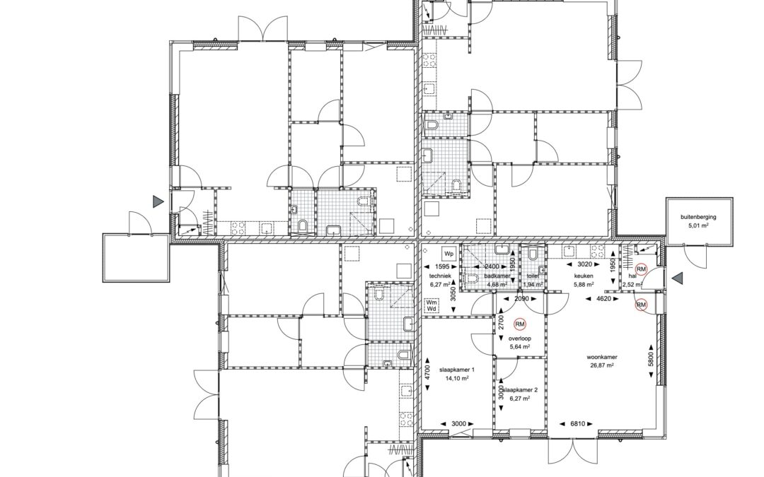 kwadrantwoning plattegrond